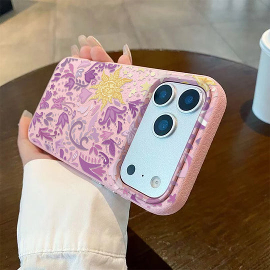 Coque pour iPhone à fleurs rétro 11