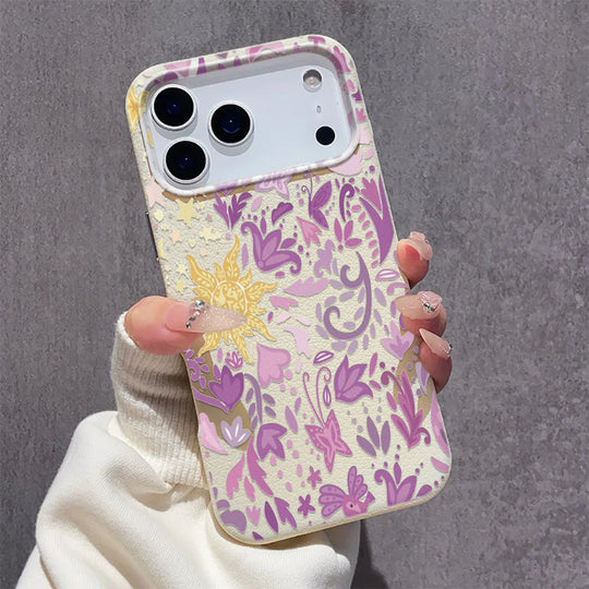 Coque pour iPhone à fleurs rétro 3