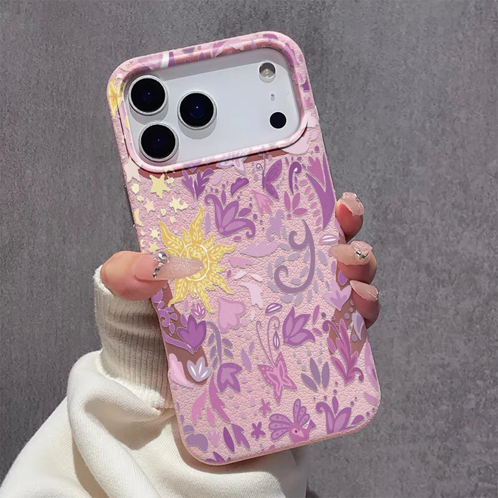 Coque pour iPhone à fleurs rétro 5