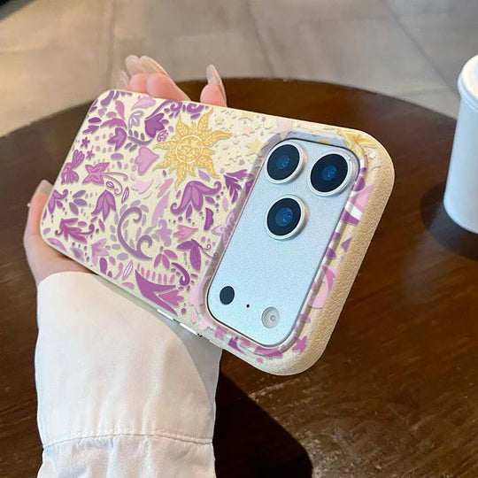 Coque pour iPhone à fleurs rétro 7