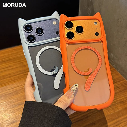 Coque pour iPhone avec Oreilles de Chat Mignonne 0