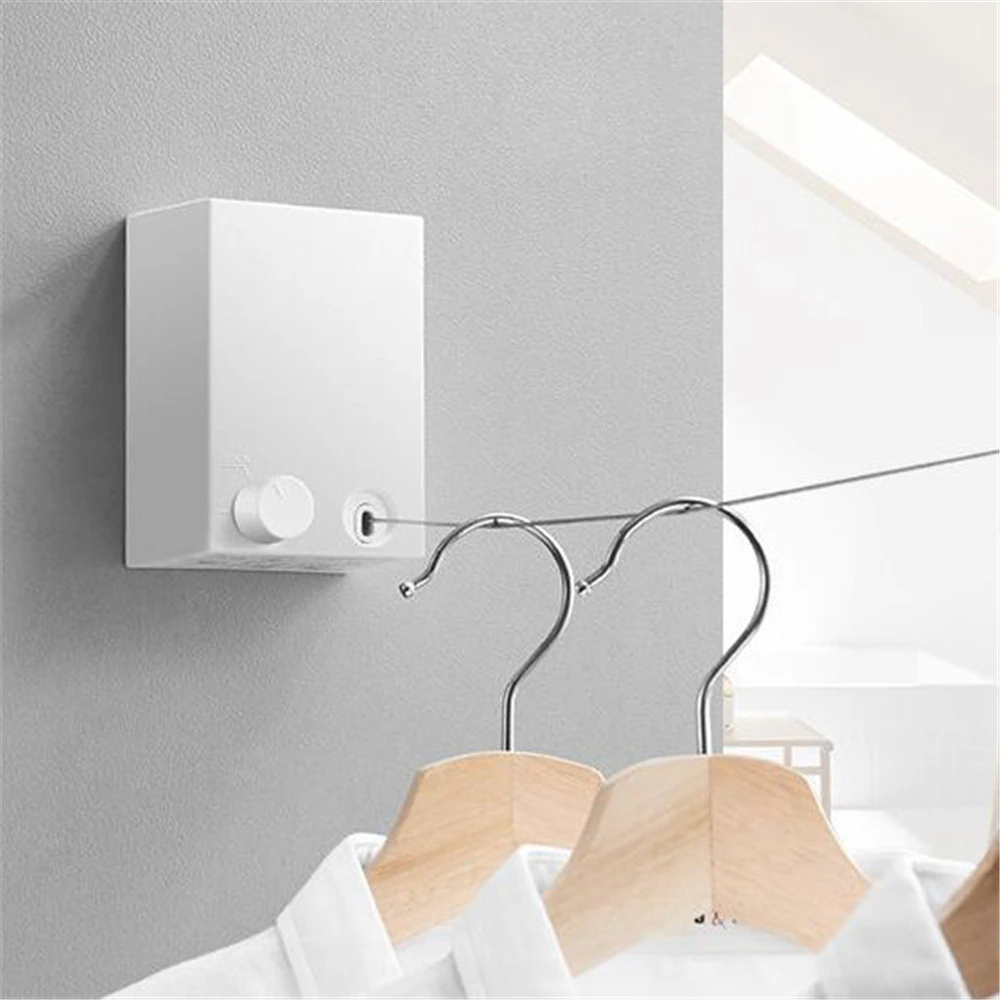 Corde à Linge Rétractable Intérieure et Extérieure Pratique et Moderne 3