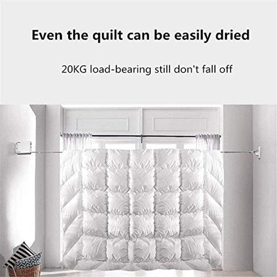 Corde à Linge Rétractable Invisible pour Intérieur et Extérieur, 4,2 m, Pratique et Compact 8