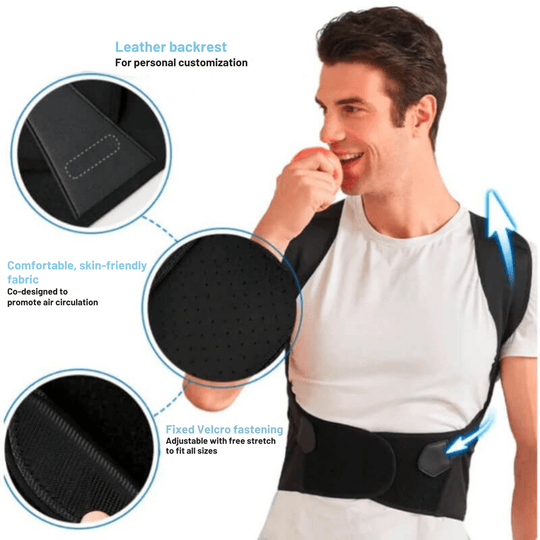 Correcteur de Posture Dos Ergonomique Unisexe Ajustable pour Confort Optimal 5