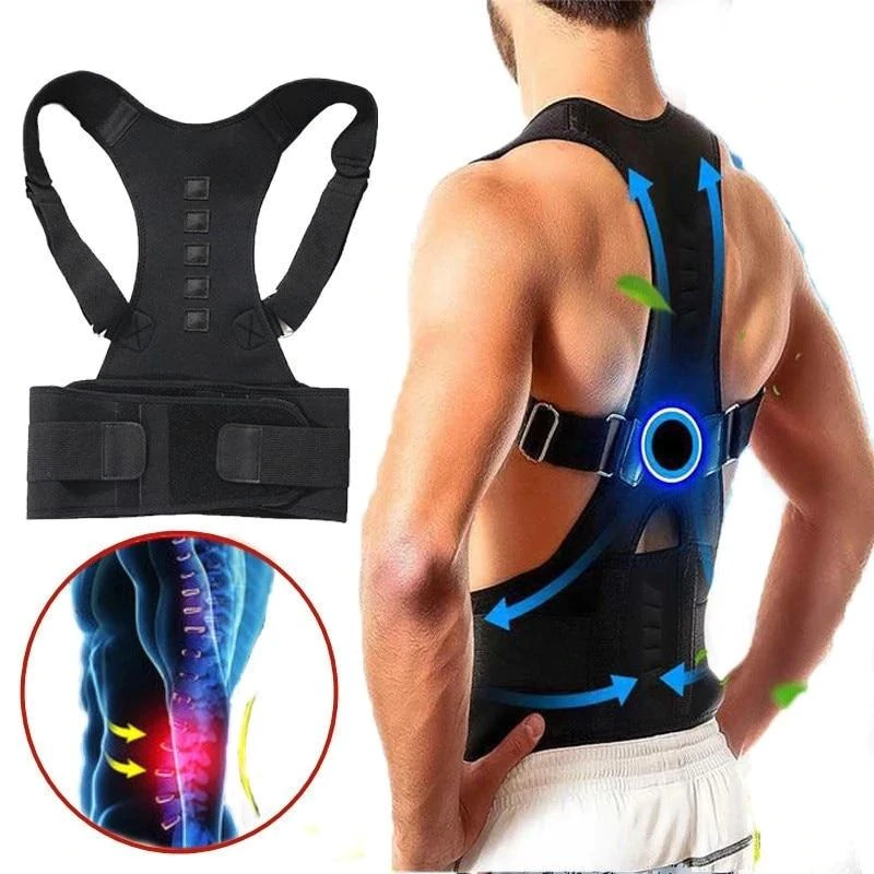 Correcteur de Posture Dos Magnétique Unisexe - Redresseur de Dos Discret et Confortable 1