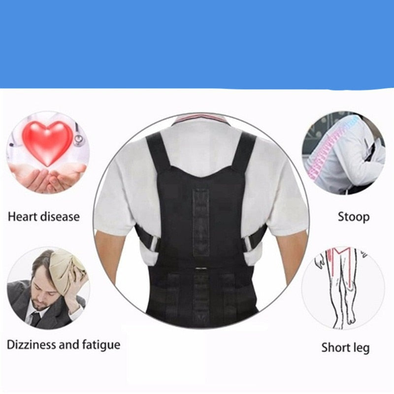 Correcteur de Posture Dos Magnétique Unisexe - Redresseur de Dos Discret et Confortable 5
