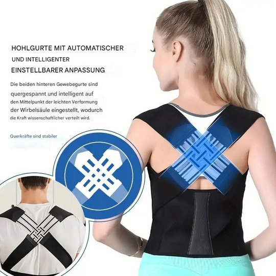 Correcteur de Posture Dos Réglable pour Hommes et Femmes, Redresseur de Dos Confortable 3