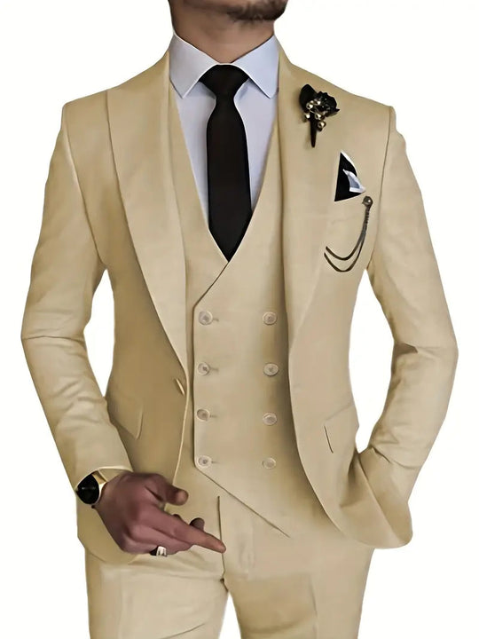Costume 3 pièces pour homme élégant 14