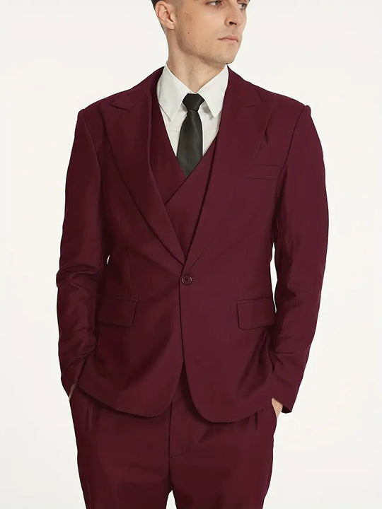 Costume 3 pièces pour homme élégant 4