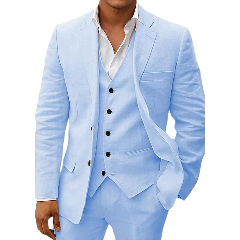 Costume 3 pièces pour hommes avec gilet 0