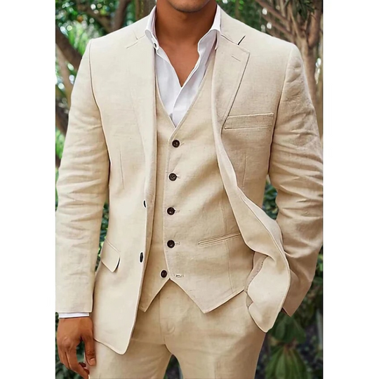 Costume 3 pièces pour hommes avec gilet 4