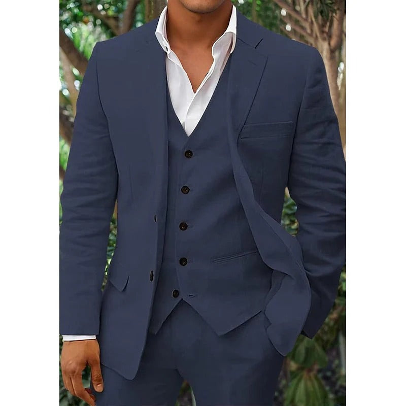 Costume 3 pièces pour hommes avec gilet 6