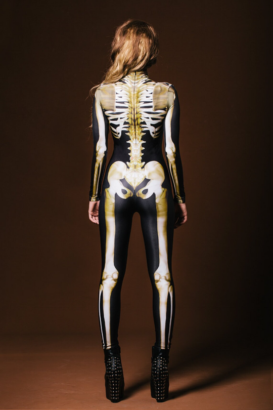 Costume Halloween Femme Body Squelette GlowInTheDark 3