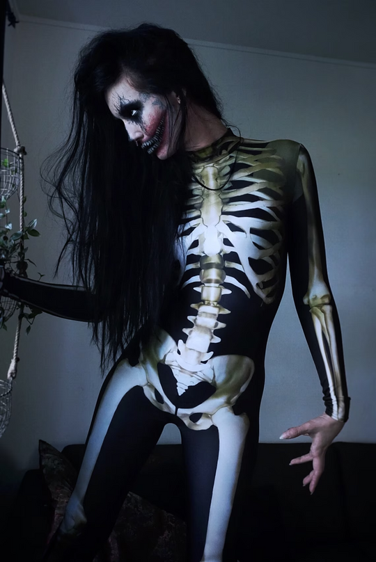 Costume Halloween Femme Body Squelette GlowInTheDark 7
