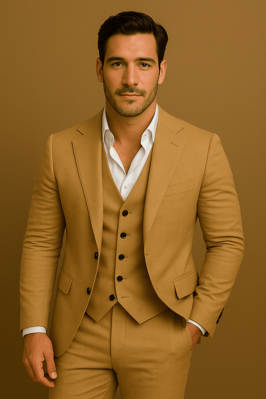 Costume Homme 3 Pièces Chic Pour Mariage et Événements Formels 9