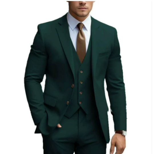 Costume de mariage 3 pièces pour homme avec gilet 1