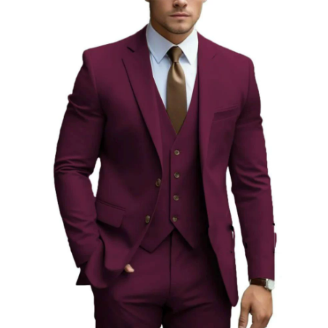 Costume pour Homme 3 Pièces avec Gilet 2