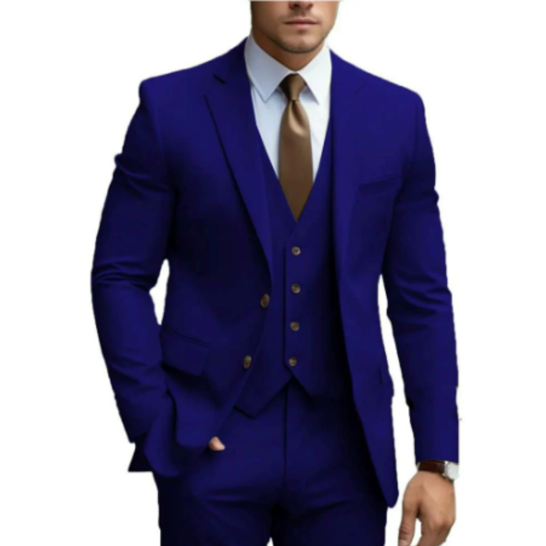 Costume pour Homme 3 Pièces avec Gilet 3