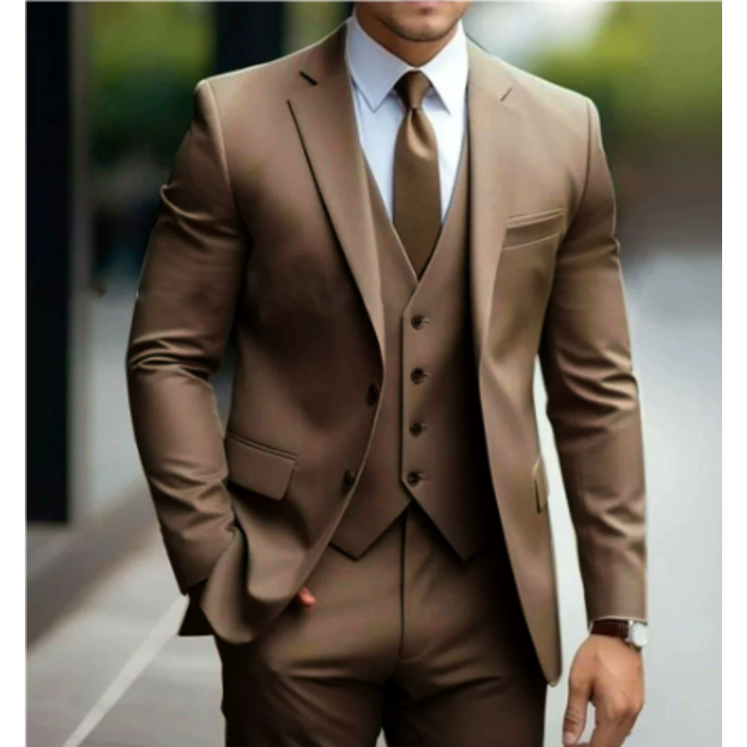Costume pour Homme 3 Pièces avec Gilet 7
