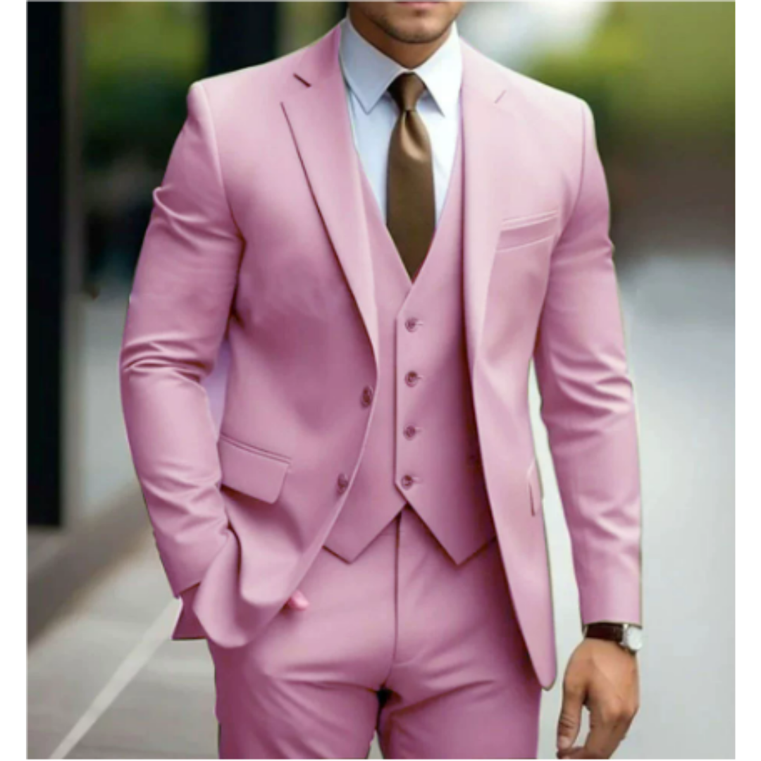 Costume pour Homme 3 Pièces avec Gilet 8