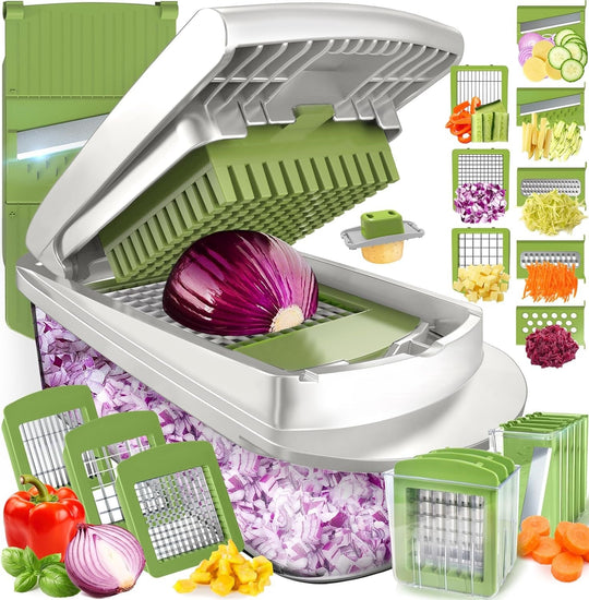 Coupe Légumes Multifonction 10 En 1 Avec 8 Lames Interchangeables 1