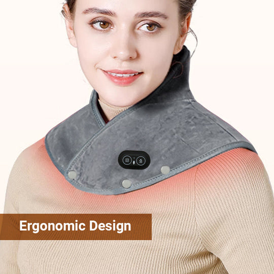Coussin Chauffant Électrique pour le Cou et les Épaules avec Vibration 1