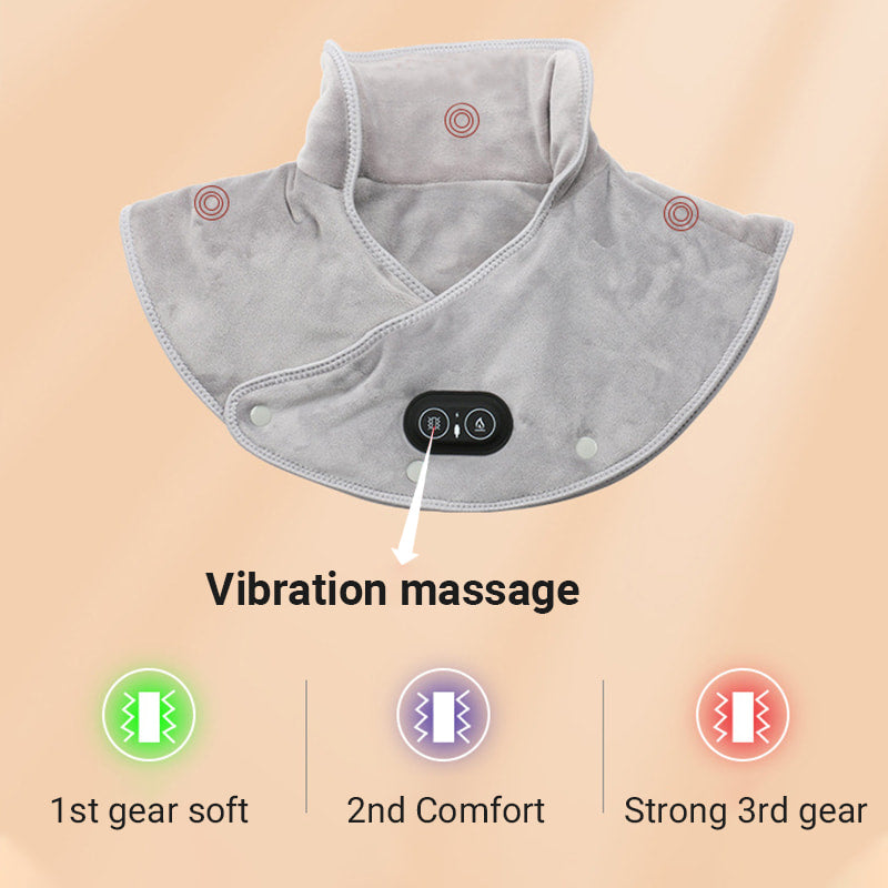 Coussin Chauffant Électrique pour le Cou et les Épaules avec Vibration 4