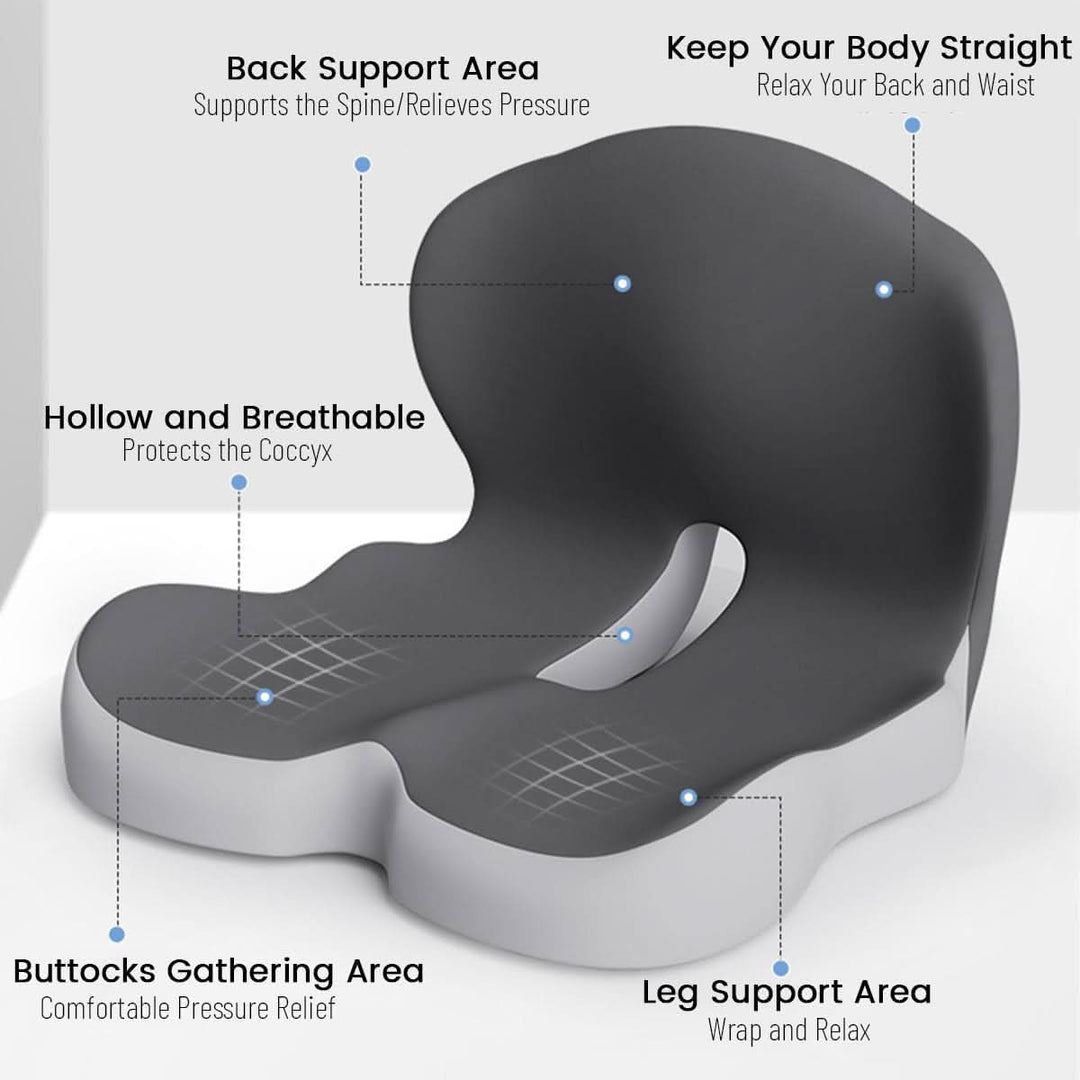 Coussin Lombaire Voiture Confortable pour Chaise de Bureau et Siège Auto 7