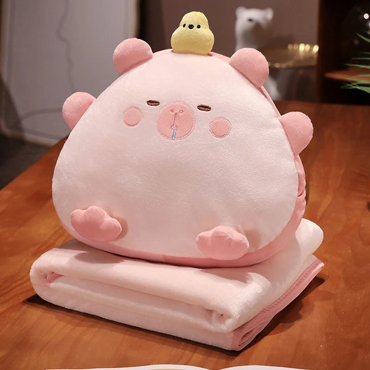 Coussin avec Couverture Intégrée Motifs Animaux pour Enfants 0