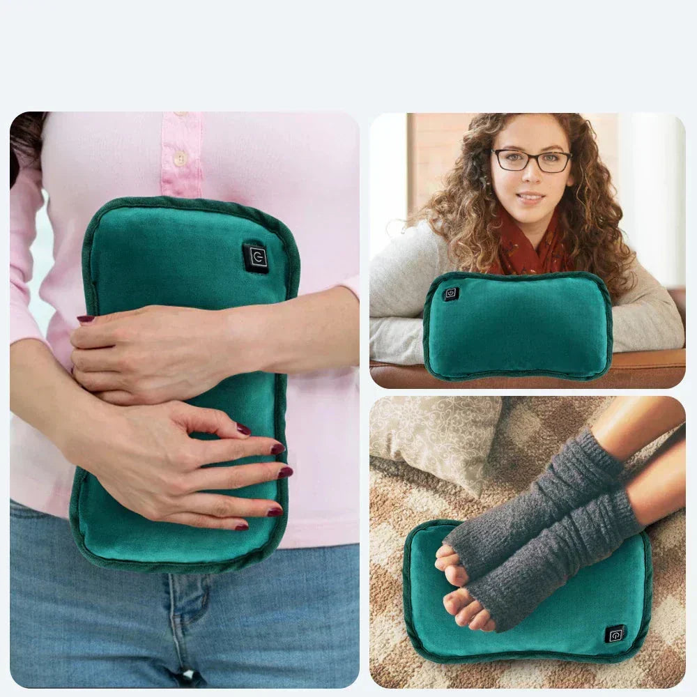 Coussin chauffant portable polyvalent pour mains et corps 2