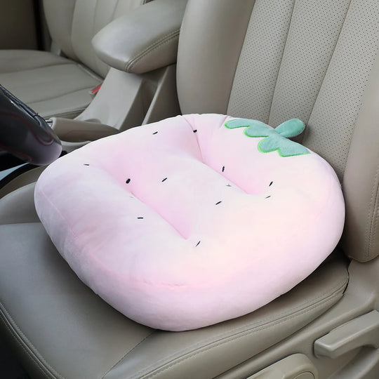 Coussin d'assise moelleux motif fraise pour femme 2