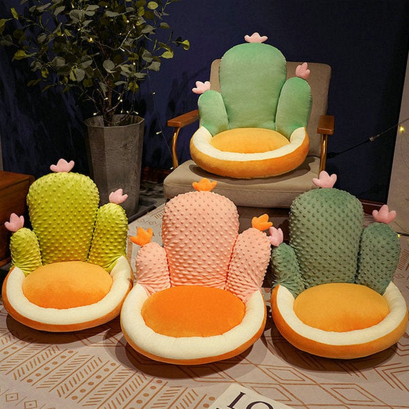 Coussin de Chaise Cactus Amusant pour Décoration Intérieure 1