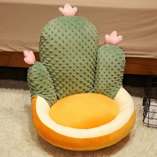 Coussin de Chaise Cactus Amusant pour Décoration Intérieure 4