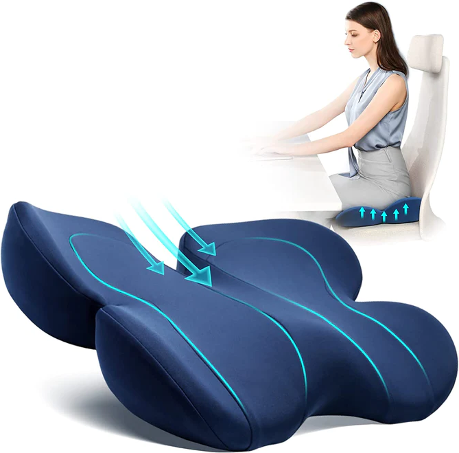 Coussin de Siège Ergonomique pour Bureau et Voyage 0