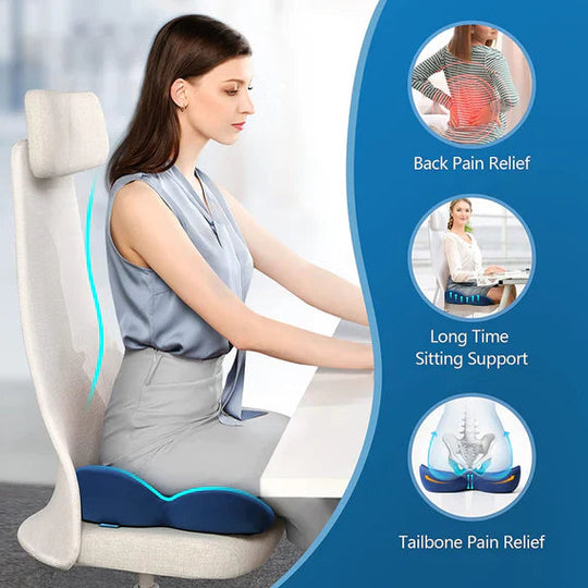 Coussin de Siège Ergonomique pour Bureau et Voyage 2
