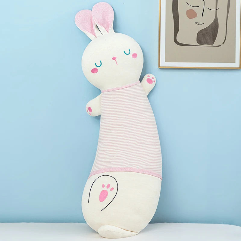 Coussin de corps enfant en forme de lapin doux et surdimensionné 0