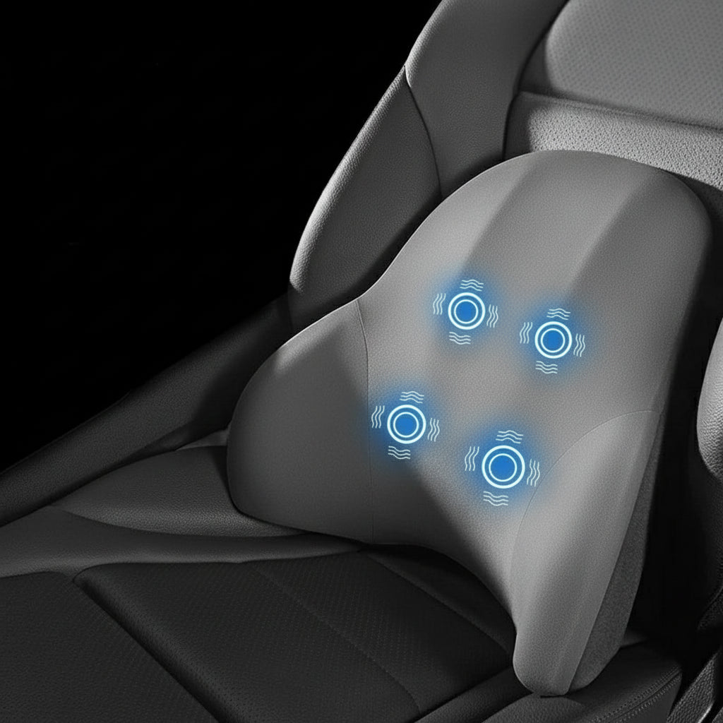 Coussin de soutien cervical et lombaire électrique pour voiture et bureau 7