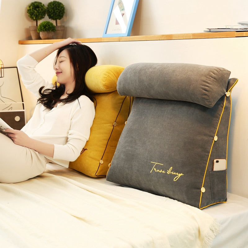 Coussin de soutien dorsal triangulaire pour lecture 0