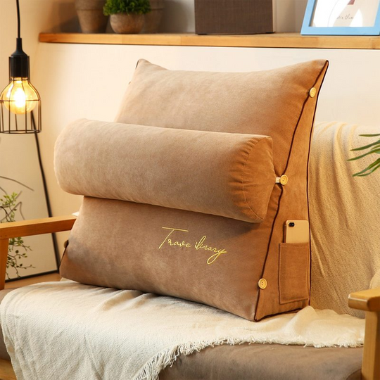 Coussin de soutien dorsal triangulaire pour lecture 4