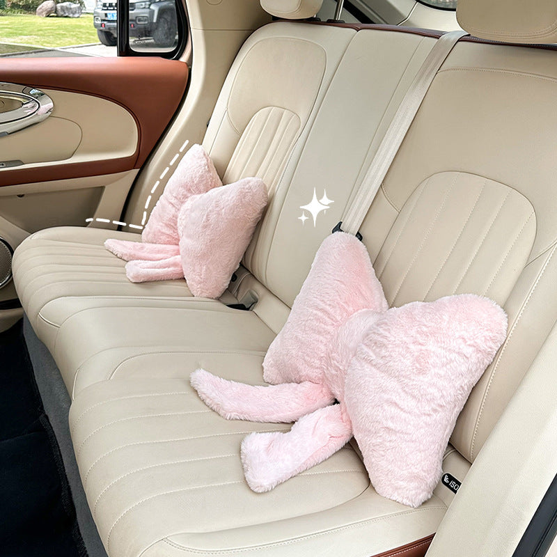 Coussin décoratif en forme de nœud avec longues queues pour femme 4