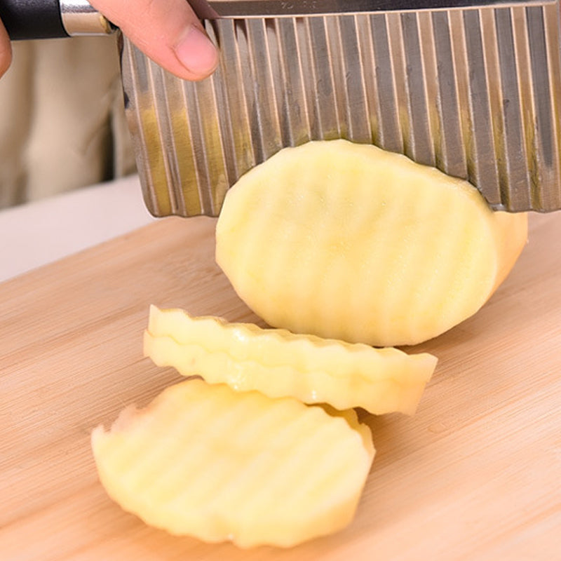 Couteau à Trancher Ondulé pour Légumes et Fruits 5