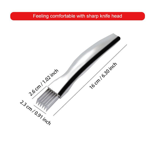 Couteau de Cuisine Multifonction Ergonomique pour Hacher Légumes 7