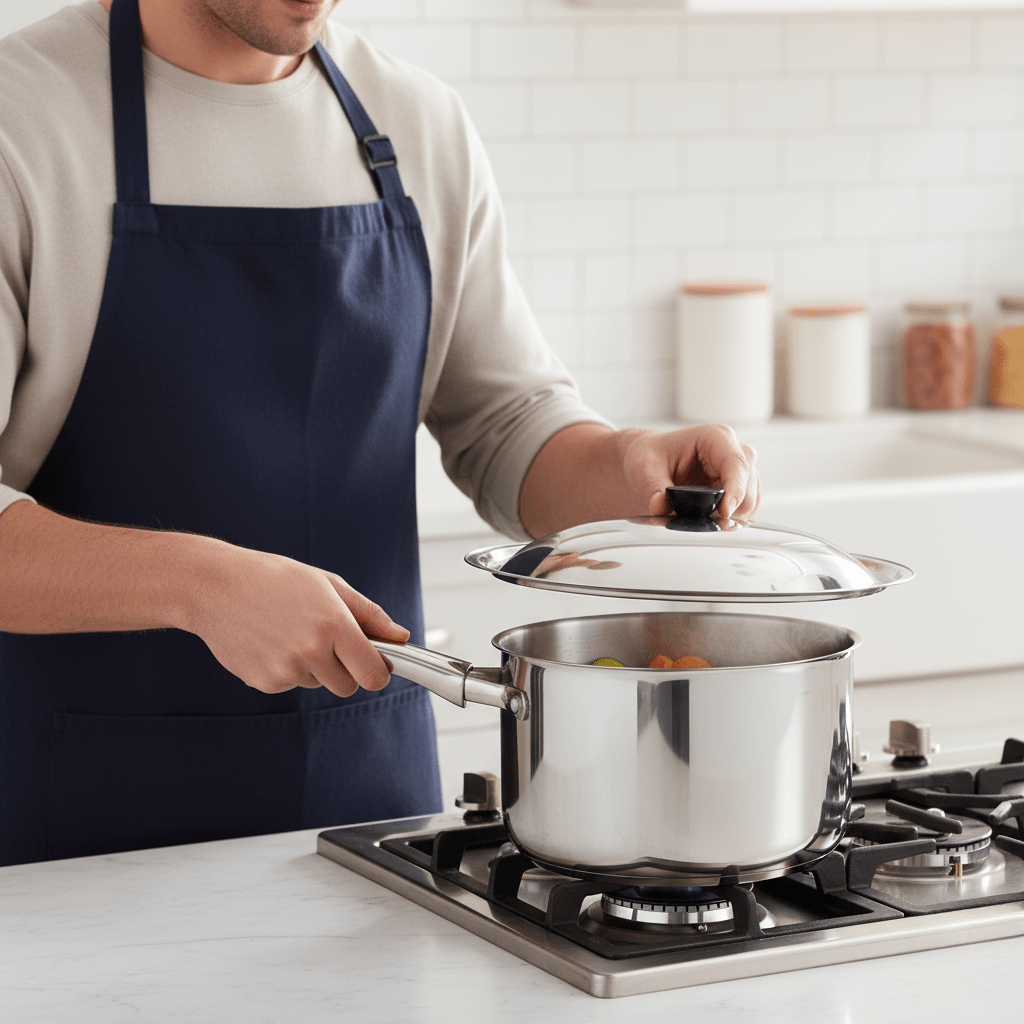 Couvercle Universel en Acier Inoxydable pour Ustensiles de Cuisine 3