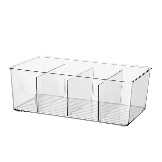 Couvercle de Rangement Transparent Plat Avec Joint D'Étanchéité et Pieds Surélevés 6