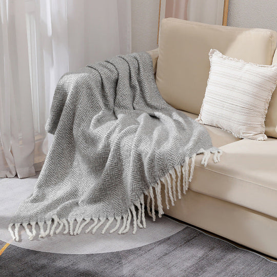 Couverture Décorative Intemporelle à Motif Chevron pour Intérieur 10