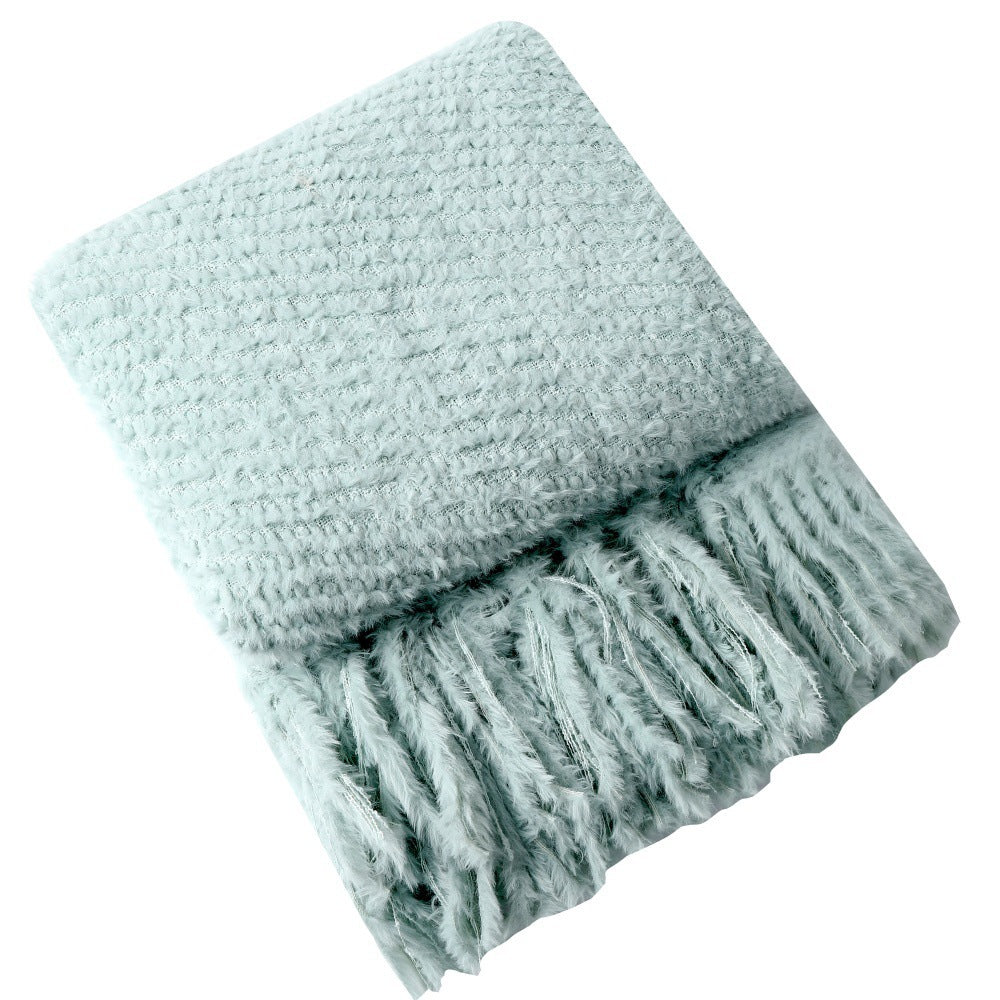 Couverture Douce et Texturée pour Femme Confort et Style 5