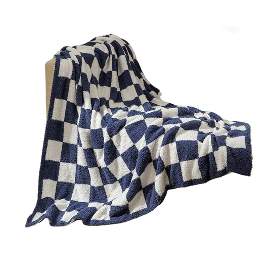 Couverture Douillette à Motif Damier Unisexe 0