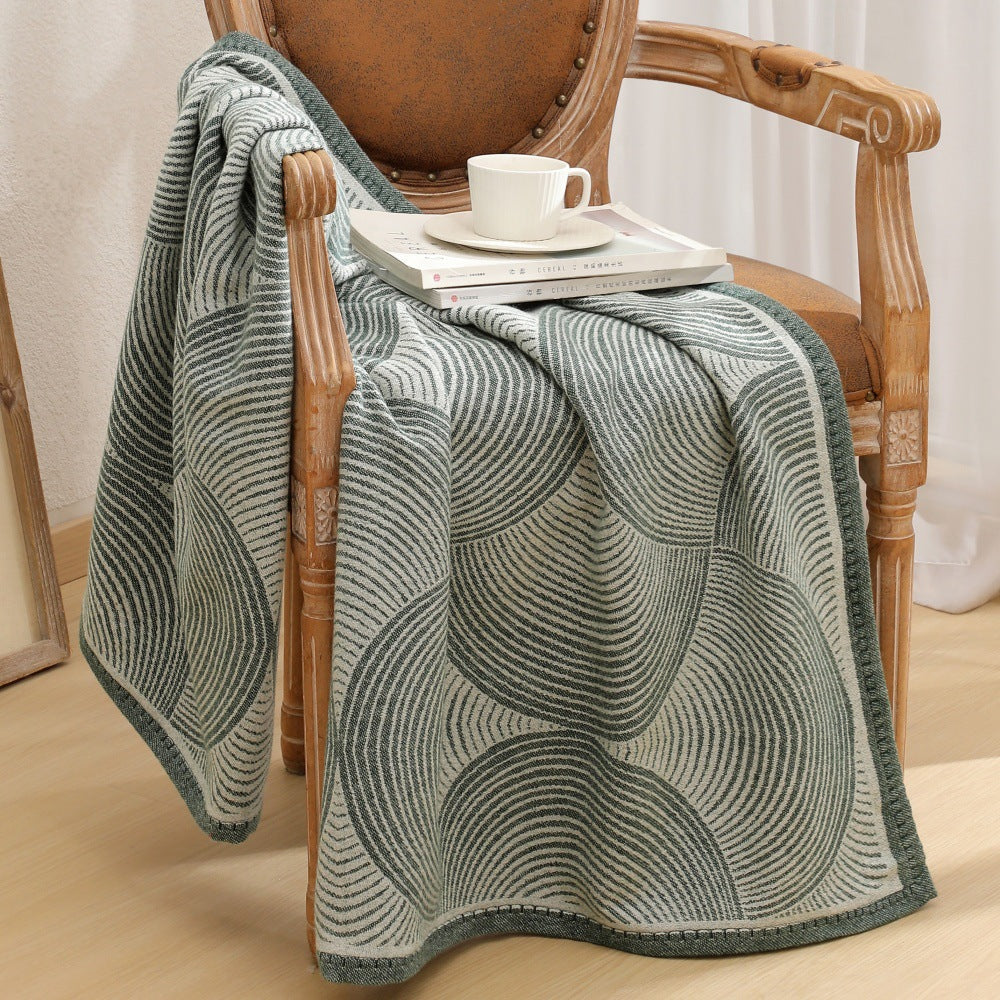 Couverture Minimaliste en Tricot Texturé pour Intérieur 7