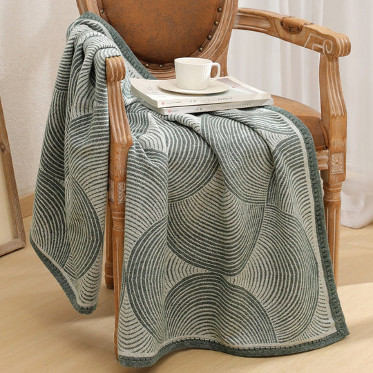 Couverture Minimaliste en Tricot Texturé pour Intérieur 7