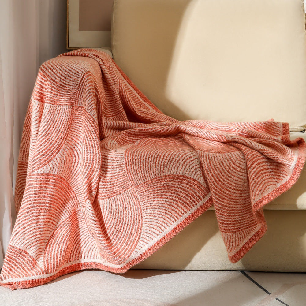 Couverture Minimaliste en Tricot Texturé pour Intérieur 9